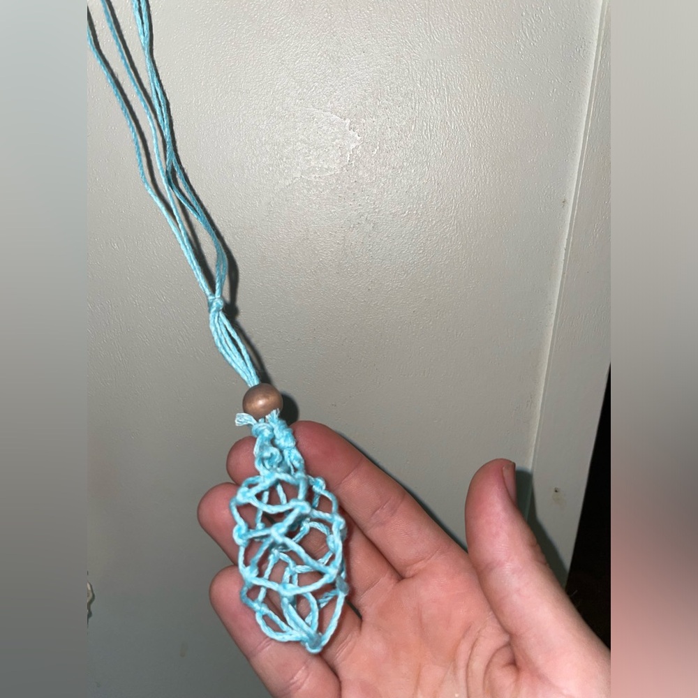 Homemade Interchange Crystal holder necklace